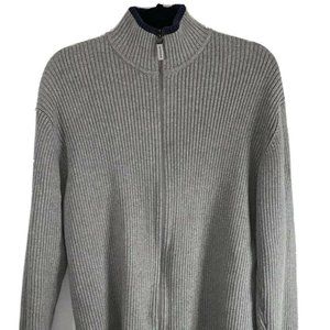 Men’s DKNY Jeans Full Zip Gray Jumper sweater